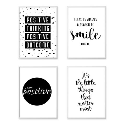 1000s of predesigned vinyl wall quotes decals for your home, church, classroom, or office. Inspirational Quote Wall Art Canvas Posters Black White ...