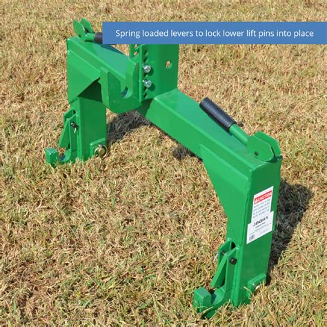 Scratch And Dent Green 3 Point Quick Hitch Adapter Cat 1 And 2 For