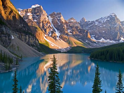 Sunset At Reddit Lake Moraine Lake Banff Np Canada 3264×2448