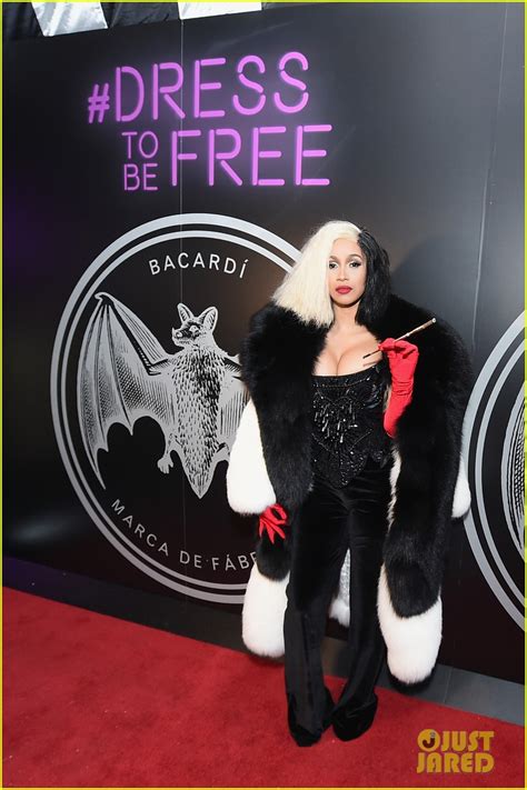 Cardi B Dresses Up As Cruella De Vil At Bacardis Dress To Be Free Bash Photo 3980305 2017