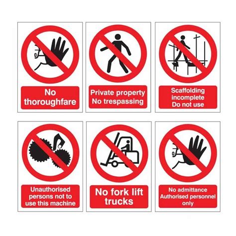 Aluminum Printed Prohibition Safety Signs At Best Price In Mumbai ID