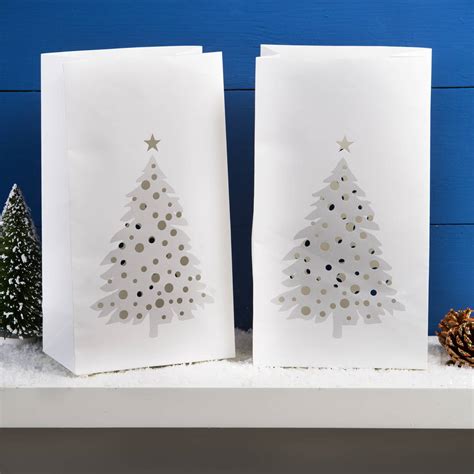Paper Cut Christmas Tree Lanterns By The Letteroom