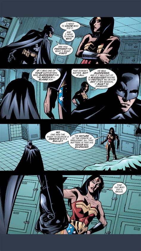 A Comic Page With Batman And Wonder Woman