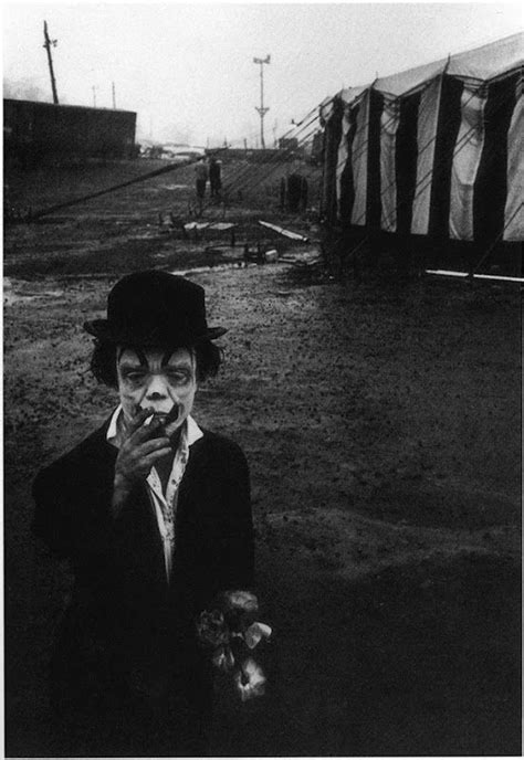 Bruce Davidson Clown And Circus Tent 1958 Vintage Bizarre Creepy