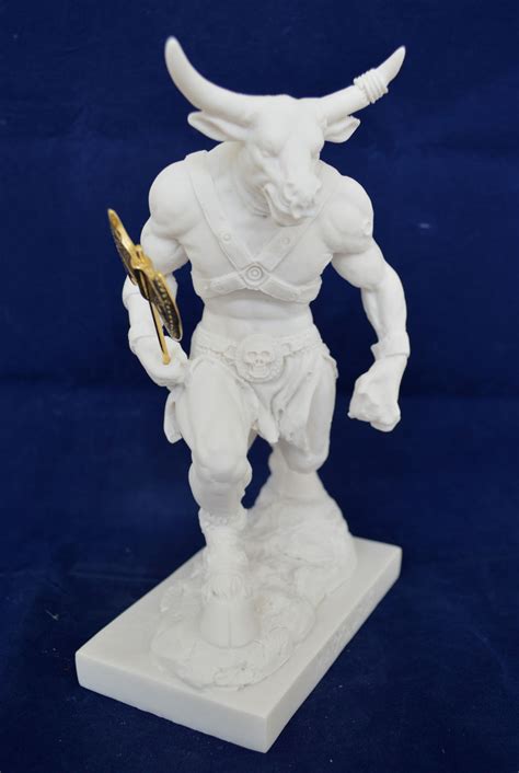 Minotaur Sculpture Mythical Ancient Greek Creature Statue Etsy