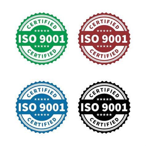 Premium Vector Set Of Iso 9001 Certified Badge Icon Certification