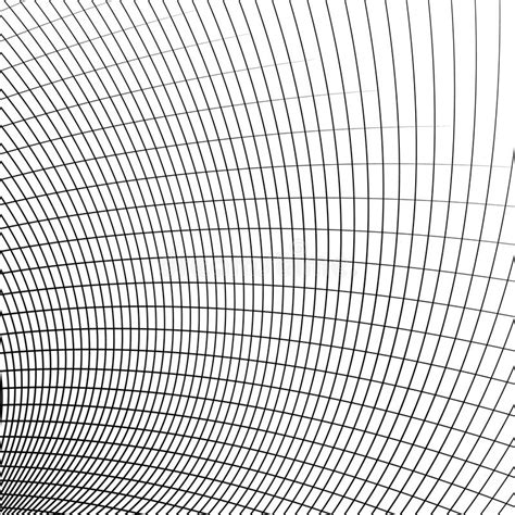 Grid Mesh Of Dynamic Curved Lines Abstract Geometric Pattern Stock