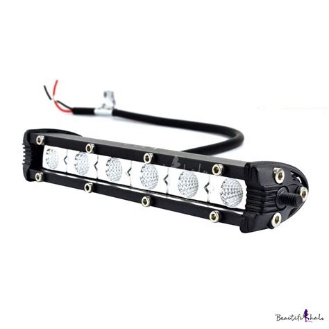 Cjponyparts.com has been visited by 10k+ users in the past month 7 Inch Slim LED Work Light Bar 18W 6000K Cree Flood Beam ...