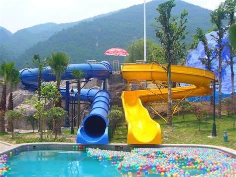 Waterpark Equipment Kids Body Water Slides Fiberglass Pool Slide For