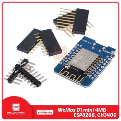 Wemos D1 Mini Nodemcu 4mb Lua Wifi Esp8266 Di Lapak Wd Electronic