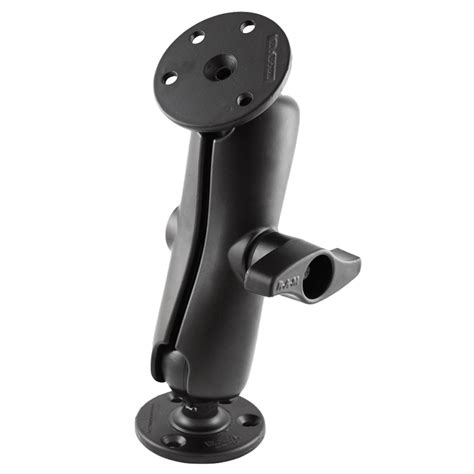 RAM Mount D Size 2.25" Ball Mount with 2 - 3.68" Round Plate and Medium