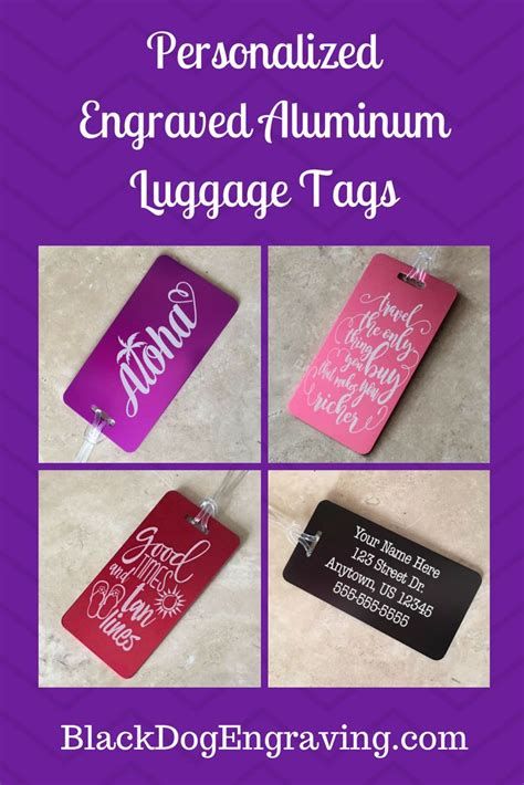 Custom Metal Luggage Tags Engraved Personalized Luggage Tags For