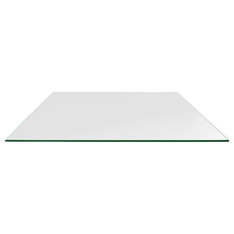 24x48 Inch Rectangle Glass Table Top 1 4 Inch Thick Flat Polished Eased Corners Tempered