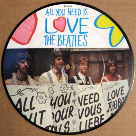 Beatles All You Need Is Love Picture Disc Emi Records Uk New Beatles