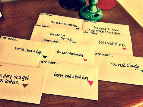 Open when letter ideas for boyfriend. Open when...letters to loved ones for different feelings ...