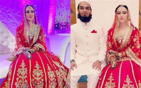 New Bride Sana Khan Shares More Glimpses Of Her Walima Look From Her