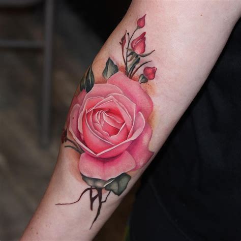 Details More Than 80 Realistic Pink Rose Tattoo Best Ineteachers