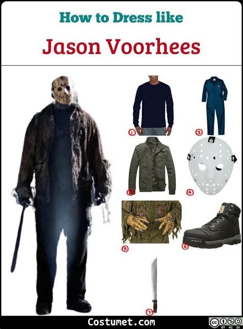 Jason Voorhees Costume For Cosplay And Halloween 2023 Mens Halloween