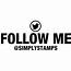 Follow Me On Twitter Handle Stamp  Simply Stamps
