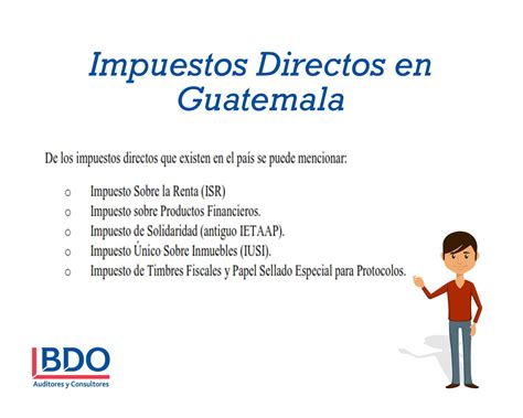 BDO en Guatemala on Twitter Cuáles son los impuestos directos en Guatemala BDOInforma https