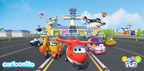 שדה תעופה הרפתקאות מטוסי על Super Wings Airport Adventure Playset