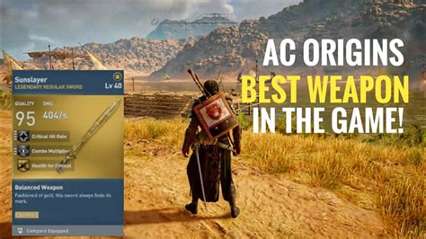 How To Get The Best Weapon In Assassin S Creed Origins Youtube