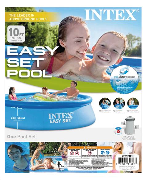 Intex 10 X 30 Easy Set Above Ground Swimming Pool W 330 Gph Filter