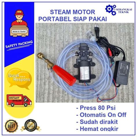 Jual Sale Alat Cuci Motor Mesin Stim Steam Jet Cleaner Pompa Dc 12v