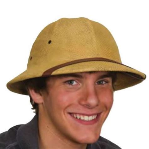 Buy Adult British Pith Helmet Safari Jungle Explorer Hunter African Costume Hat Tan Sold By Jsa