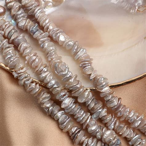 Keshi Freshwater Pearl Mm Irregular Shape Baroque Beads Etsy