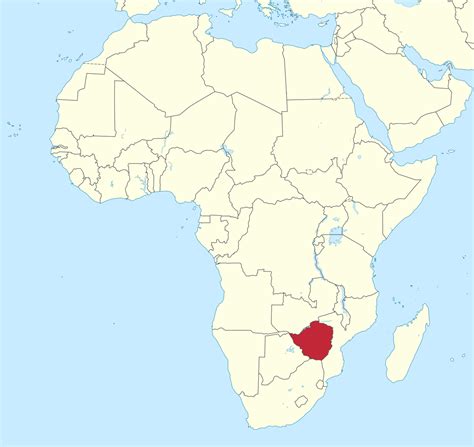 Zimbabwe is a country located in southern africa bordered by south africa, botswana, zambia and mozambique. File:Zimbabwe in Africa (-mini map -rivers).svg - Wikimedia Commons