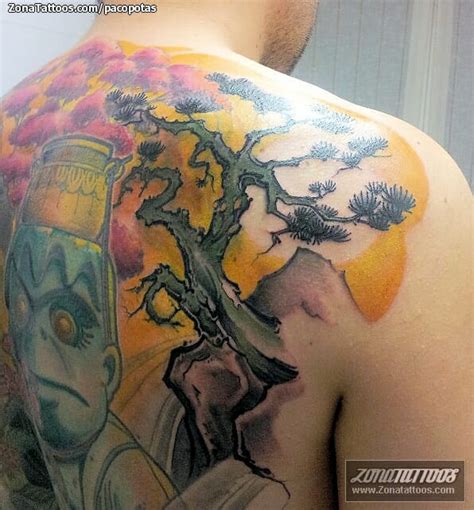 Tattoo Of Shoulder Blade Trees