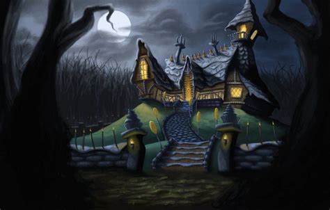 Witch House Visual Development For Hanel And Gretel Story Creepy