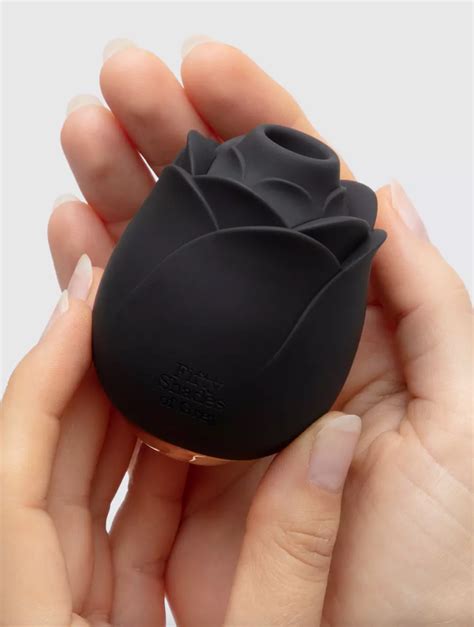 Lovehoney Fifty Shades Of Grey Black Rose Silicone Clitoral Suction Stimulator