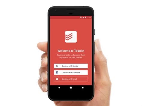 Todoist Welcome Screen Uplabs