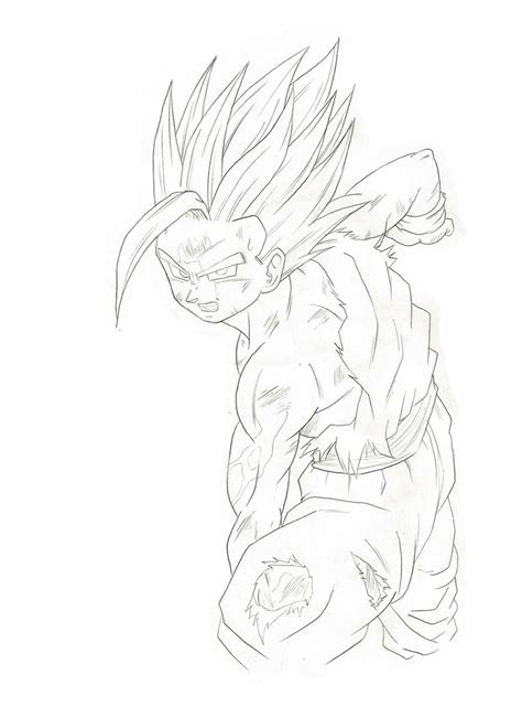 Official gogeta blue posted on instagram: Gohan Drawing at GetDrawings | Free download