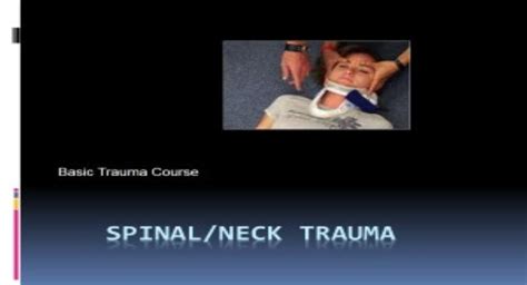 Free Download Spinal Neck Trauma Powerpoint Presentation
