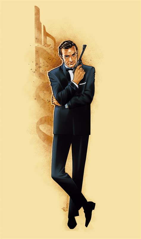 Illustrated 007 The Art Of James Bond James Bond Artwork By Mo Caro