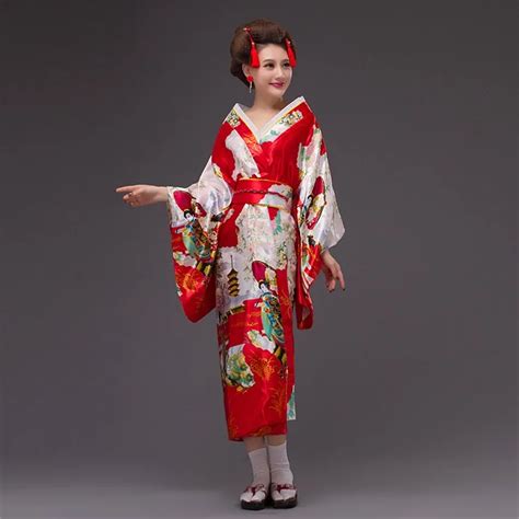 New Japan Kimono Women Geisha Kimono Prom Dress Vintage Original Tradition Silk Yukata Dress