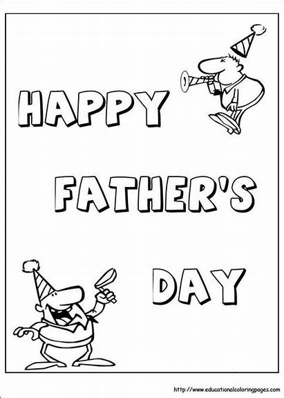 Coloring Father Educational Fathers Printable Happy Preschool