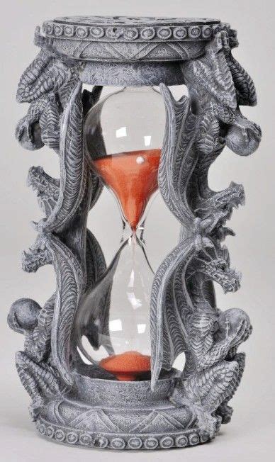 Medieval Dragon Hourglass Sandtimerguardian Of Timeunique