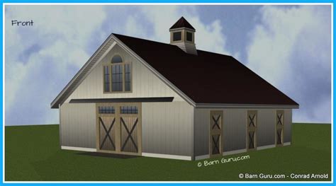 4 Stall Horse Barn Plans With Loft 4 Stall Horse Barn Design Floor