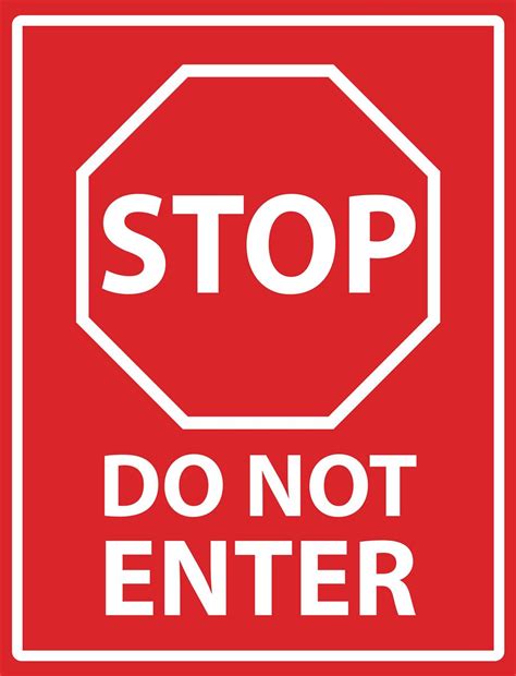 Do Not Enter Sign Printable