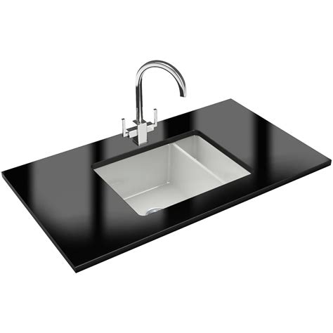 Undermount ceramic kitchen sinks ukg ready. Franke Kubus KBK 160 Ceramic 1.5 Bowl Undermount Kitchen ...