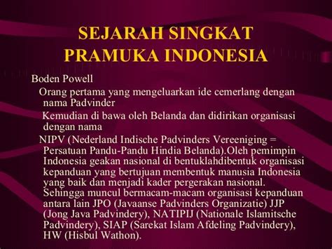 Materi Sejarah Pramuka Indonesia Homecare24