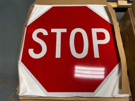 New Stop Sign 30 X 30 Mutcd R1 1 3m Hip Reflective Road Sign Made In