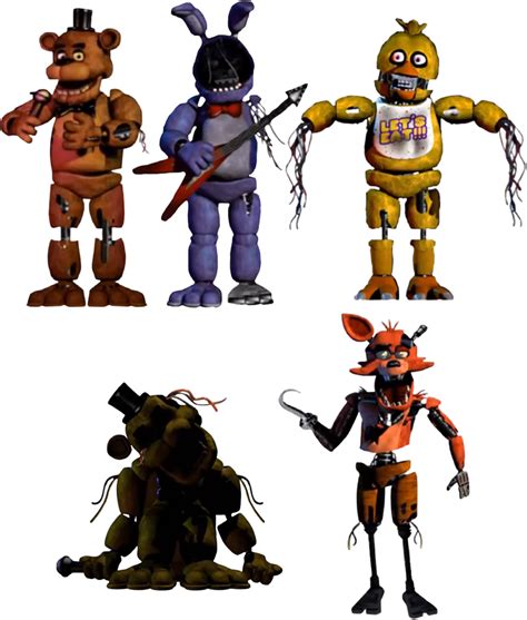 Classic Withered Animatronics Fnaf1 By Alexander133official On Deviantart