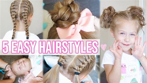 5 Easy Hairstyles For Little Girls Back To School Hairstyles For