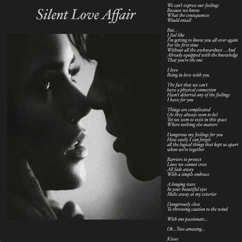 Love Poems Silent Love Affair Du Poetry