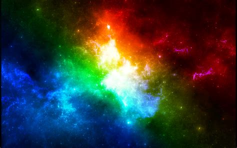 Colorful Hd Wallpaper With The Galaxy Damien Benoit